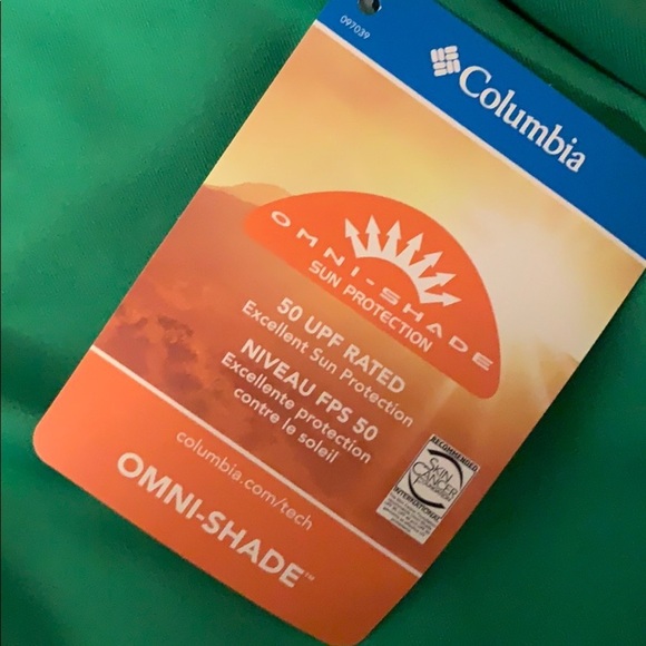 COLUMBIA Omni Steamboat Green Sunguard Shirt Boys - Picture 5 of 6